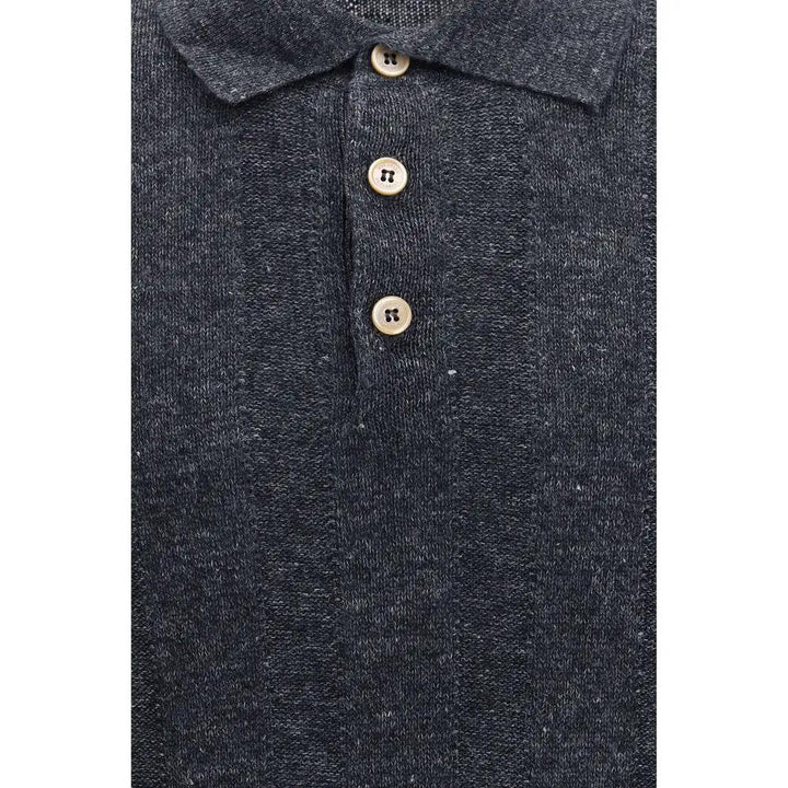 Brunello Cucinelli Sample Sale | Brunello Cucinelli Gray Cotton Polo Shirt - | Designer outlet