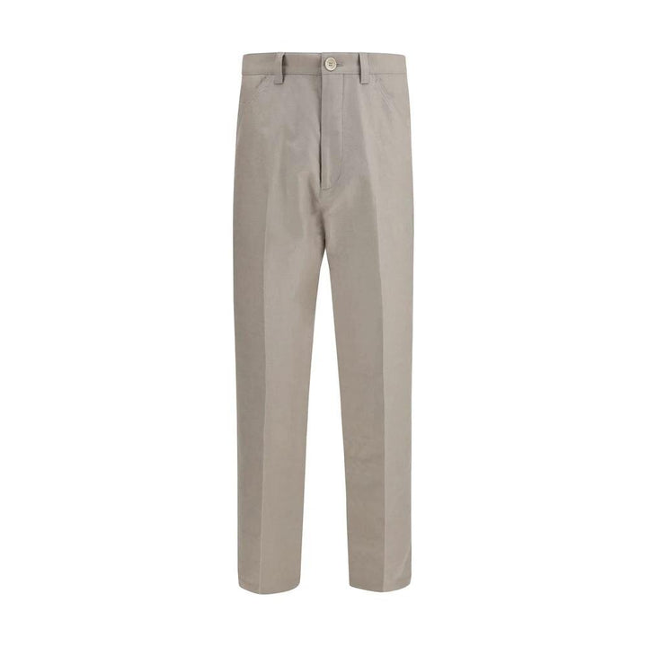 Brunello Cucinelli Beige Cotton Casual Pants