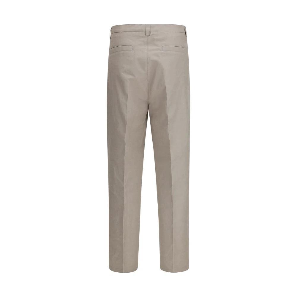 Brunello Cucinelli Beige Cotton Casual Pants