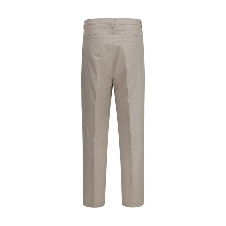 Brunello Cucinelli Beige Cotton Casual Pants