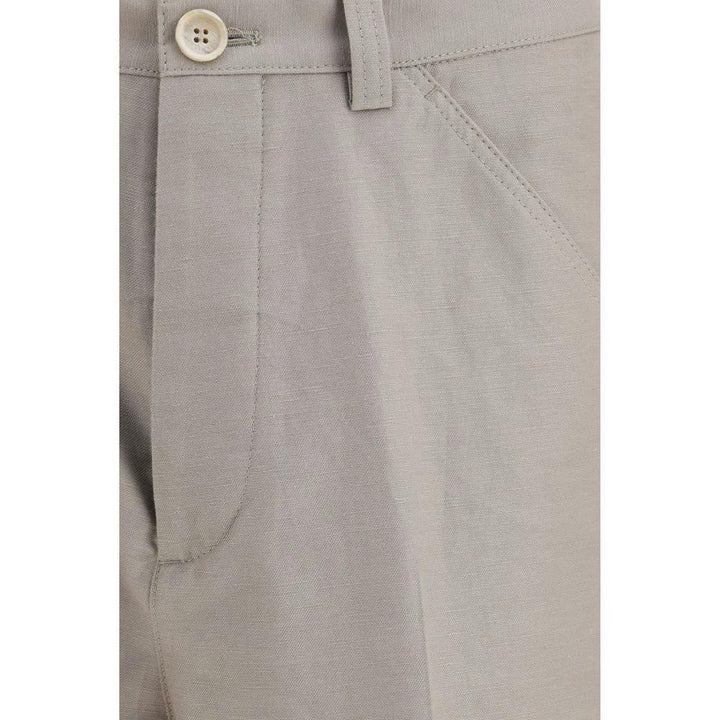 Brunello Cucinelli Beige Cotton Casual Pants