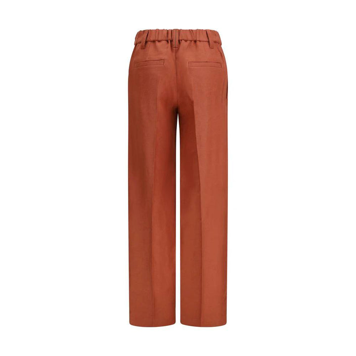 Brunello Cucinelli Multicolor Linen Casual Pants