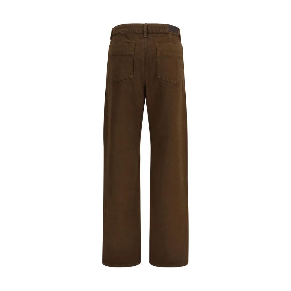 Lemaire Brown Cotton Casual Pants