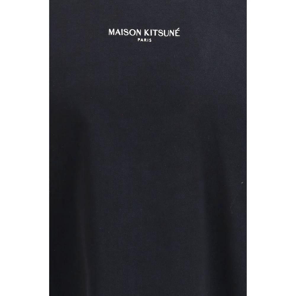 Maison Kitsuné Black Cotton T-Shirt