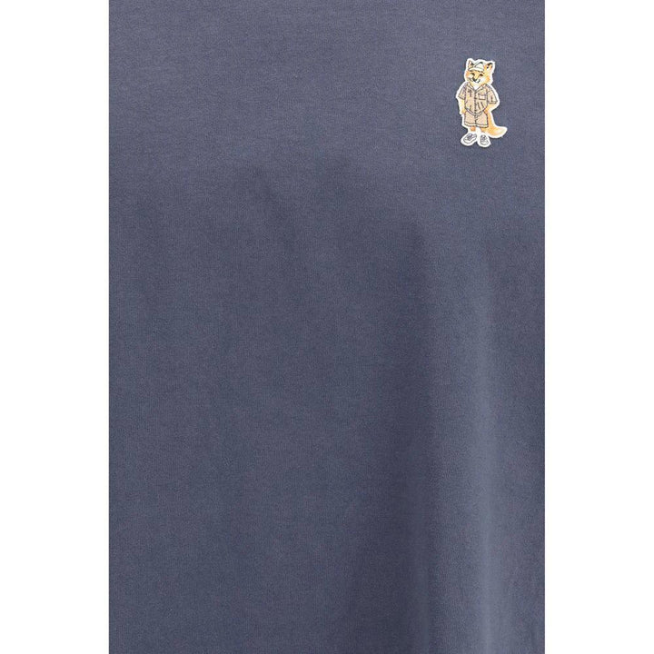 Maison Kitsuné Blue Cotton T-Shirt