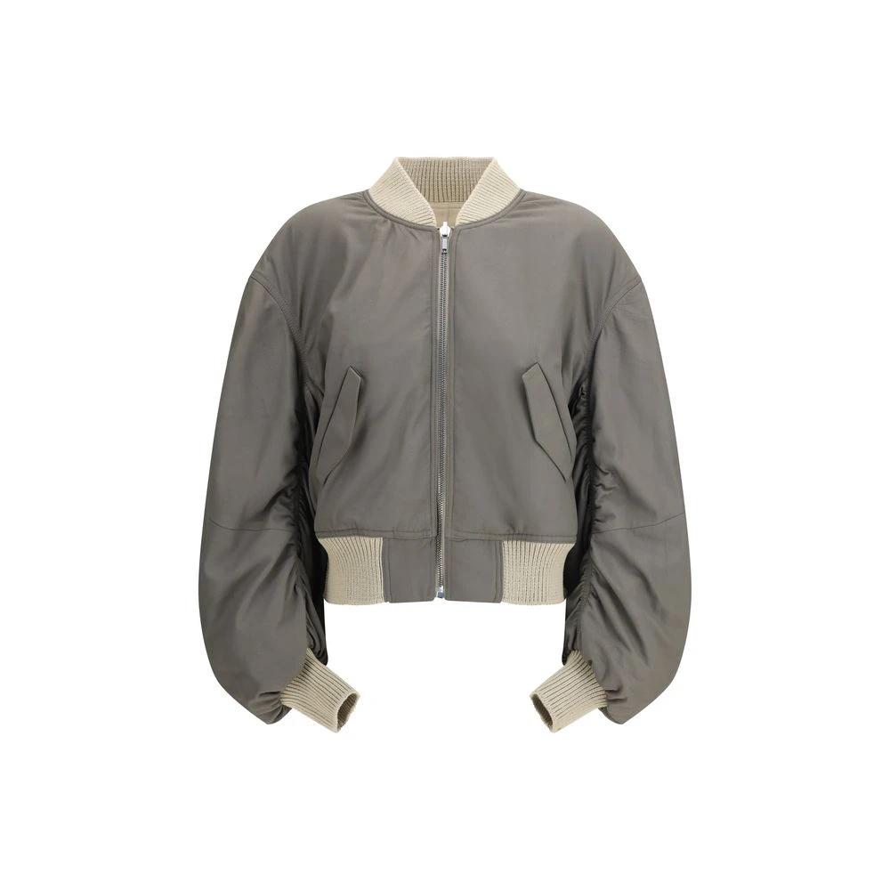 Rick Owens Beige Leather Jacket