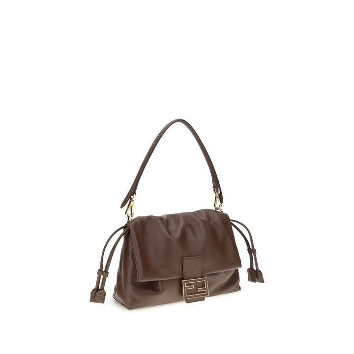 Fendi Brown Calf Leather Bos Taurus Shoulder Bag