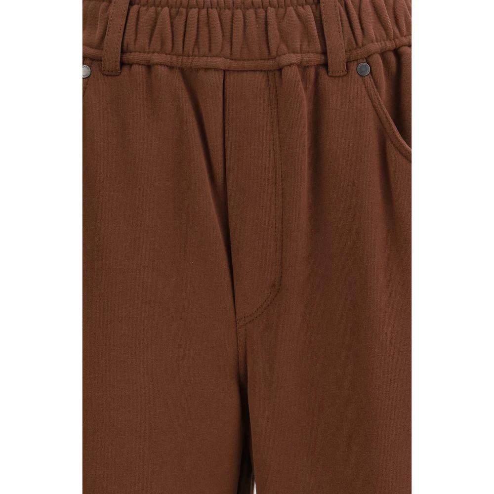 Brunello Cucinelli Brown Acetate Casual Pants