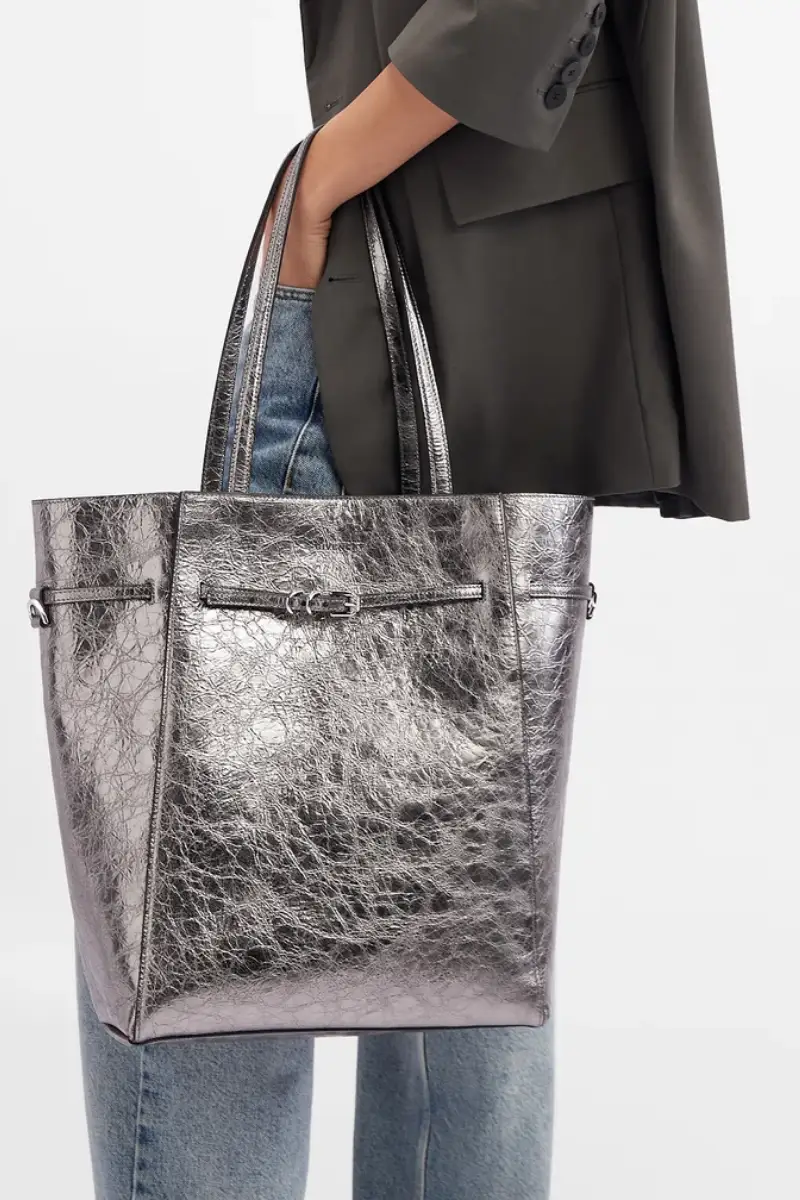 Givenchy Voyou - Medium North-South Tote_Silvery Grey