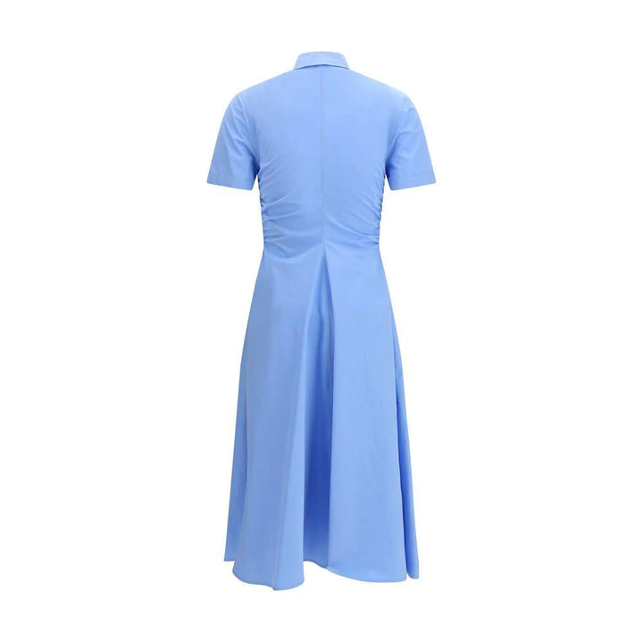 Alexander McQueen Blue Cotton Casual Dress