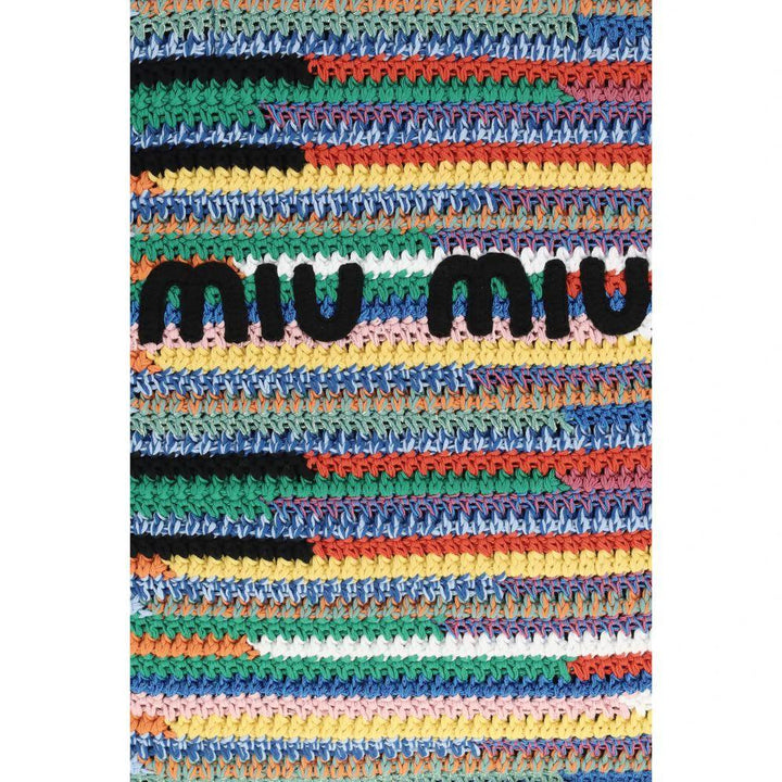 Miu Miu Multicolor Cotton Shoulder Bag