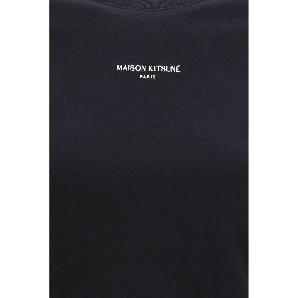Maison Kitsuné Black Cotton T-Shirt