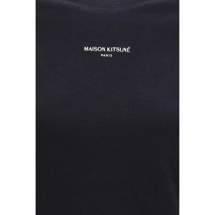 Maison Kitsuné Black Cotton T-Shirt