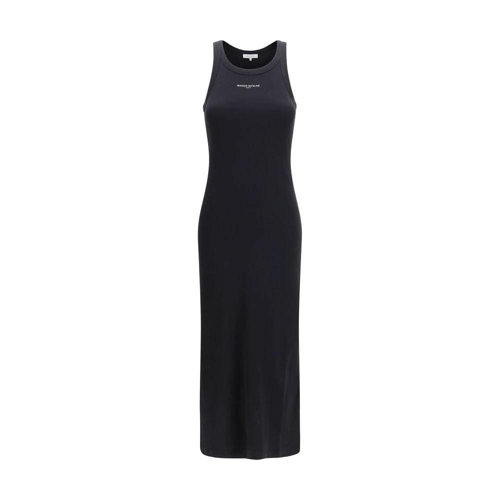 Maison Kitsuné Black Cotton Casual Dress