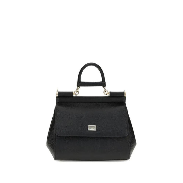 Dolce &amp; Gabbana Sample Sale | Dolce &amp; Gabbana Black Calf Leather Bos Taurus Shoulder Bag - | Designer outlet