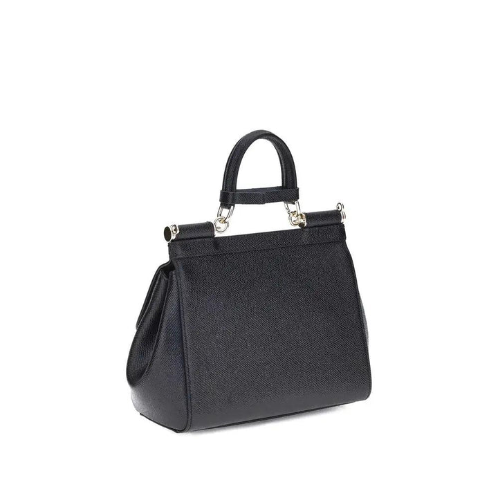 Dolce &amp; Gabbana Sample Sale | Dolce &amp; Gabbana Black Calf Leather Bos Taurus Shoulder Bag - | Designer outlet