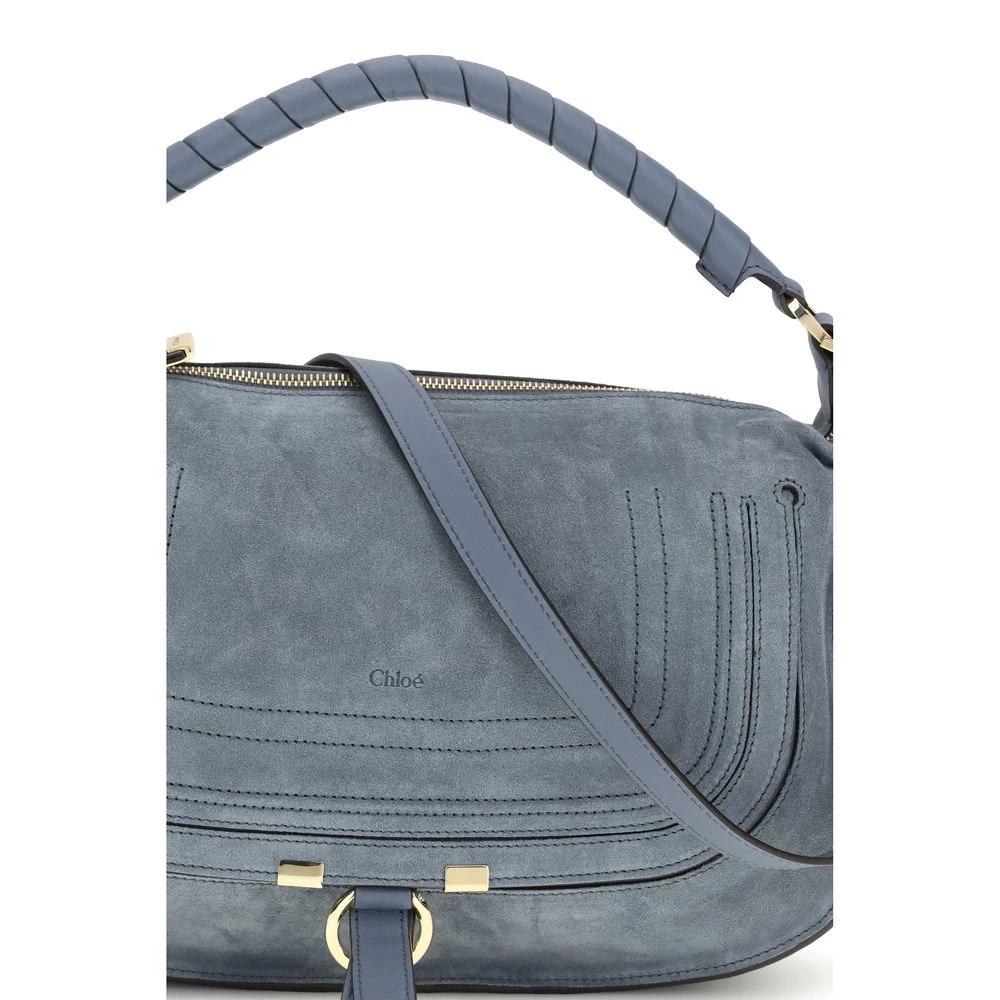 Chloé Blue Calf Leather Bos Taurus Shoulder Bag