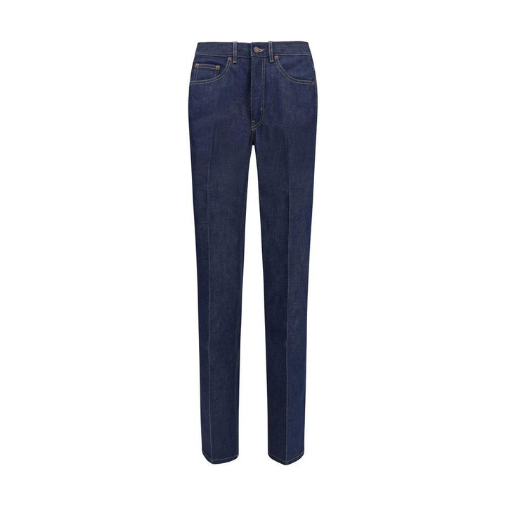 Chloé Blue Cotton Slim Fit Jeans