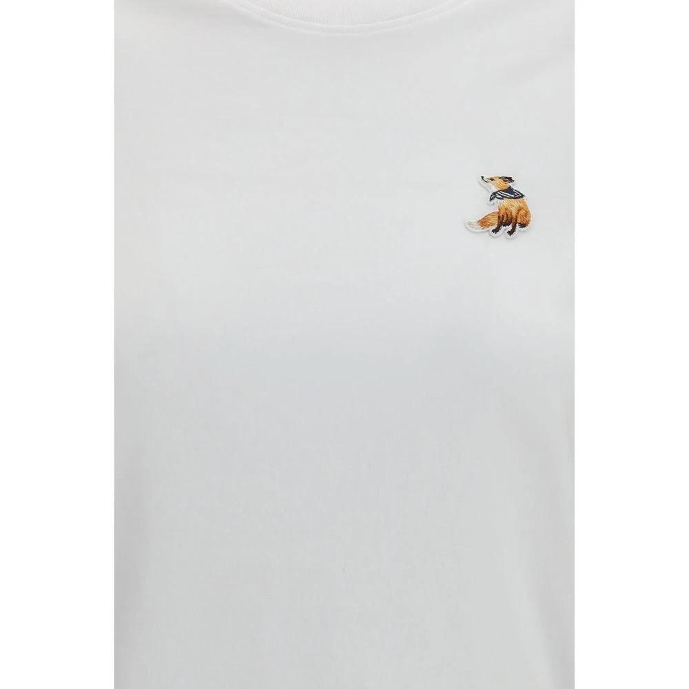 Maison Kitsuné White Cotton T-Shirt