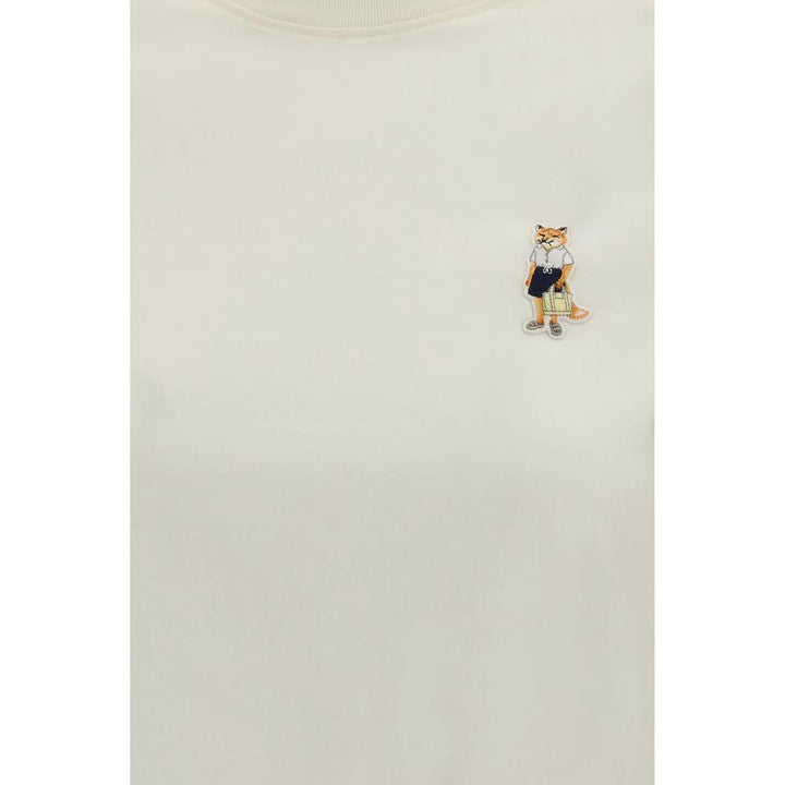 Maison Kitsuné Beige Cotton T-Shirt
