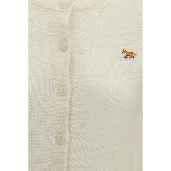 Maison Kitsuné Beige Cotton Cardigan