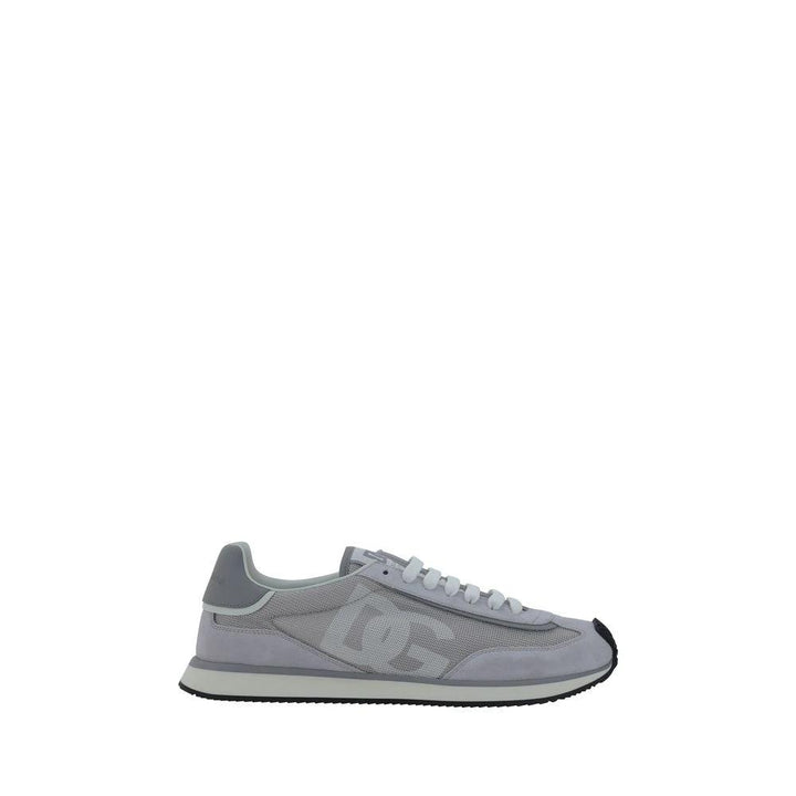 Dolce &amp; Gabbana Gray Fabric Athletic Sneakers