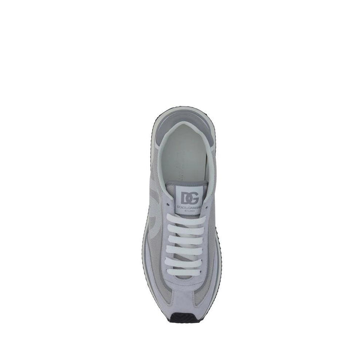 Dolce &amp; Gabbana Gray Fabric Athletic Sneakers