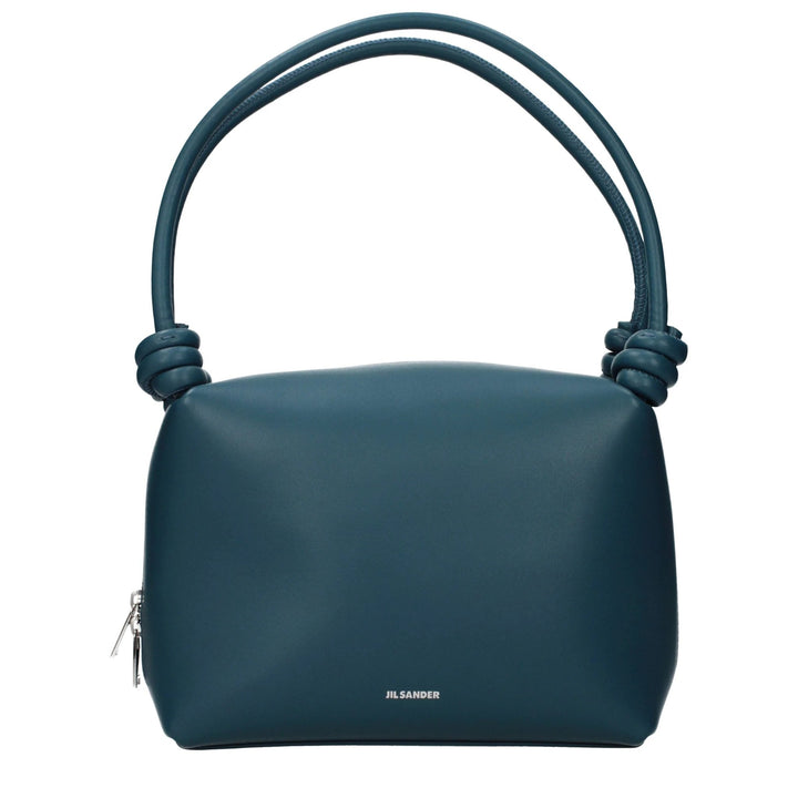 Jil Sander Blue Leather Handbag