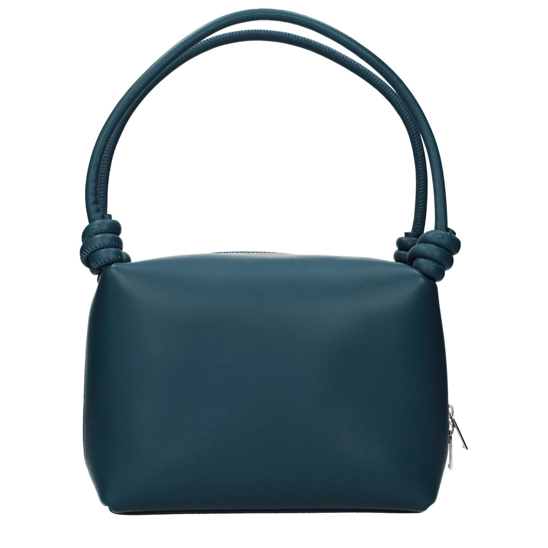Jil Sander Blue Leather Handbag