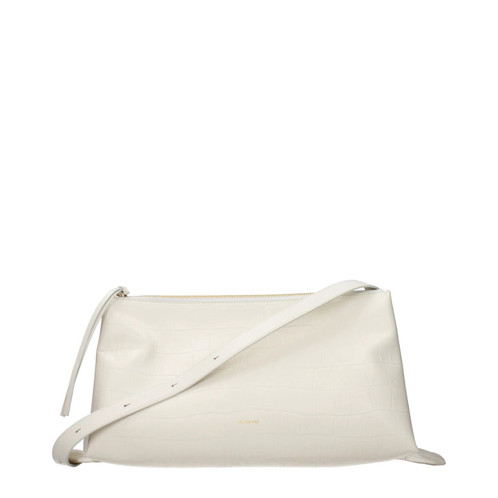 Jil Sander White Leather Crossbody Bag