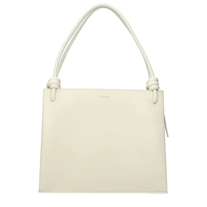 Jil Sander Beige Leather Handbag