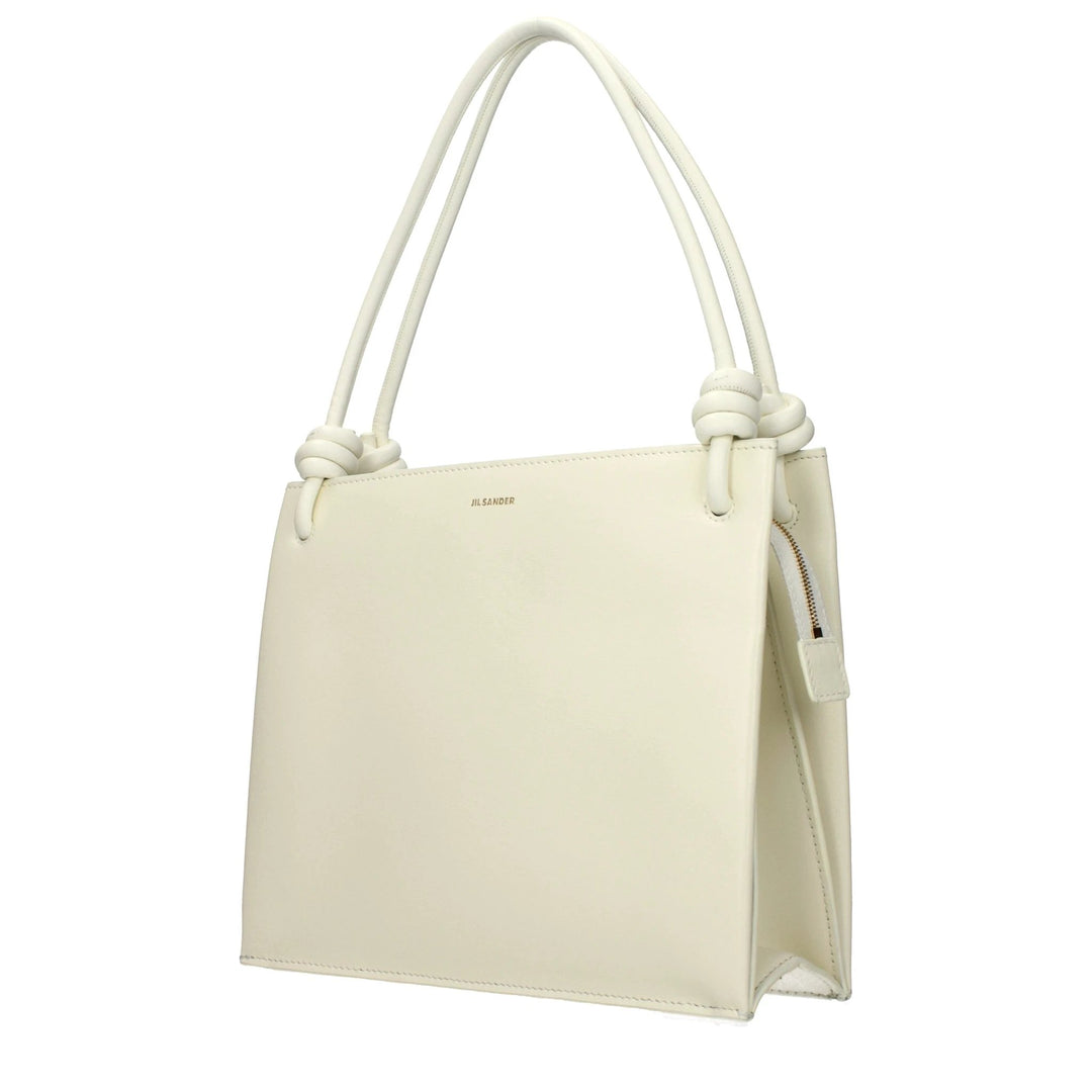 Jil Sander Beige Leather Handbag
