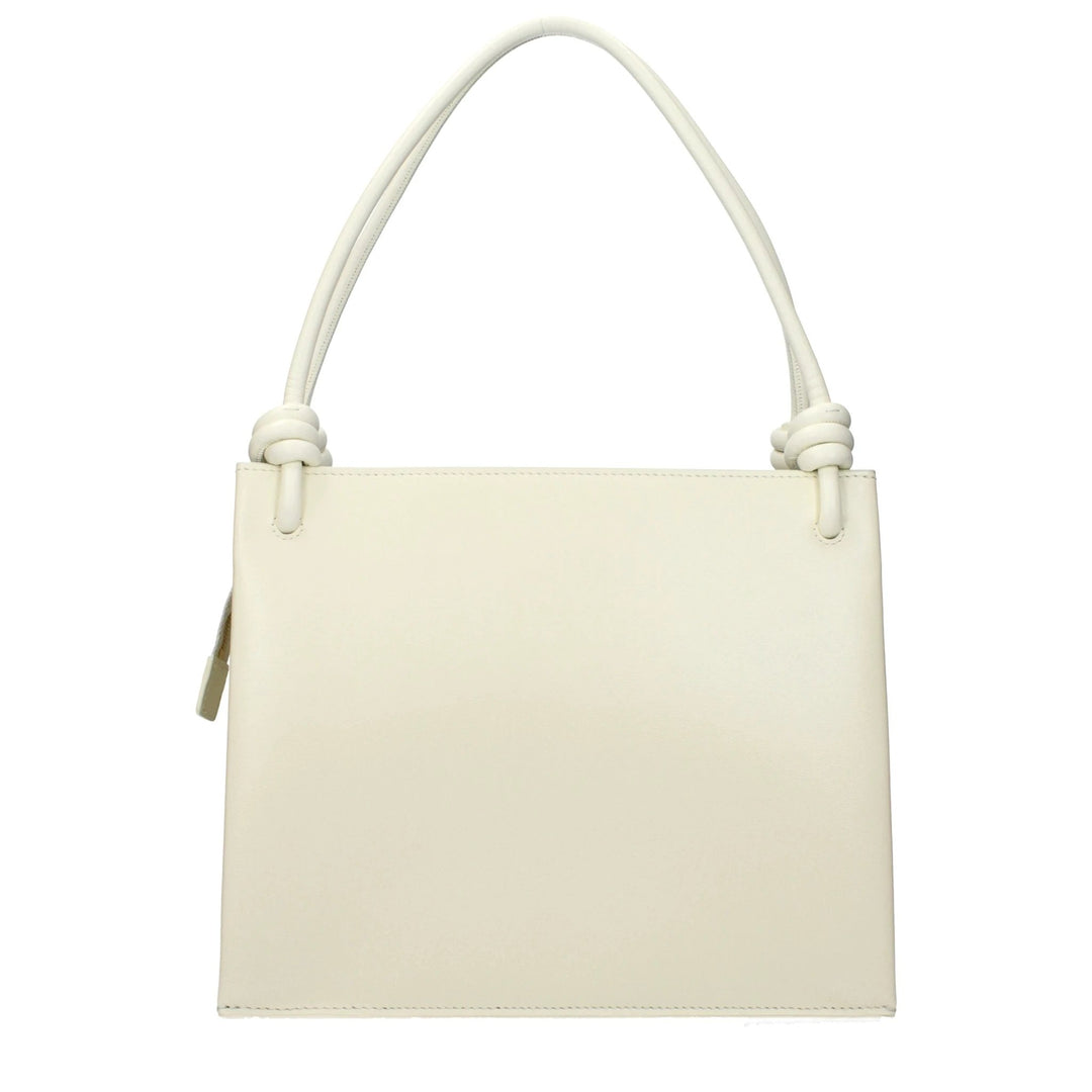 Jil Sander Beige Leather Handbag