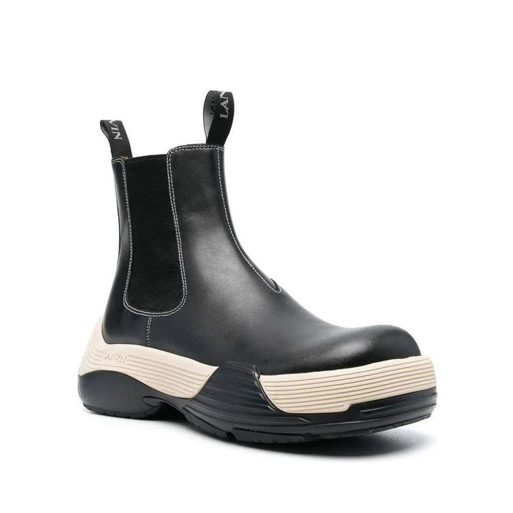 Lanvin Black Calfskin Chelsea Boots