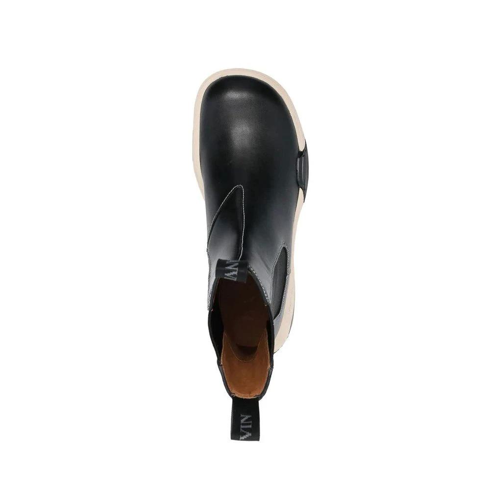 Lanvin Black Calfskin Chelsea Boots