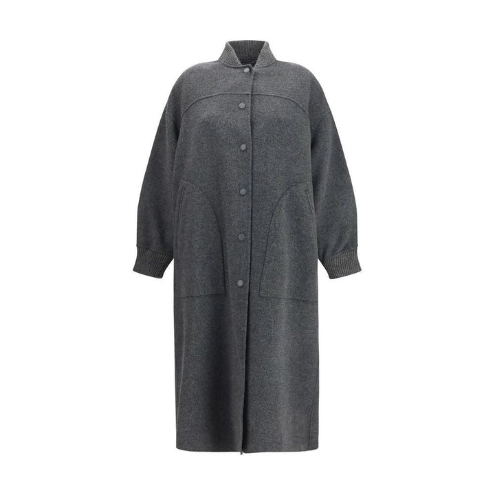 Max Mara Gray Nylon Coat