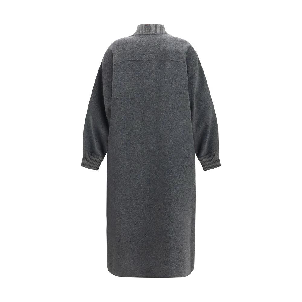 Max Mara Gray Nylon Coat