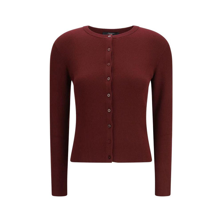 Max Mara Bordeaux Viscose Cardigan