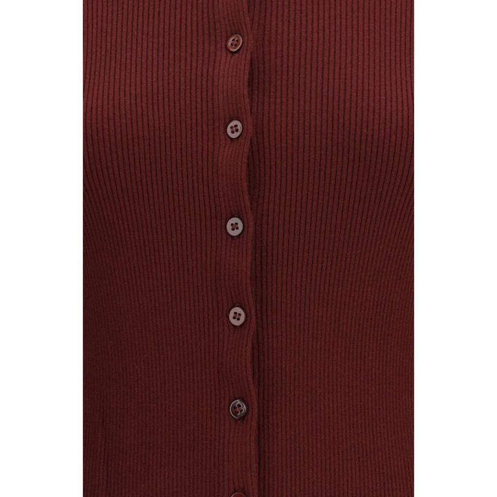 Max Mara Bordeaux Viscose Cardigan