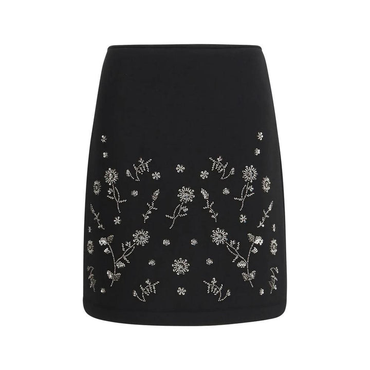 Max Mara Black Polyester Mini Skirt