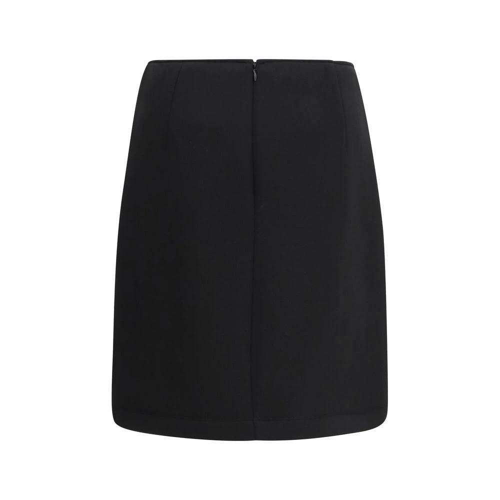 Max Mara Black Polyester Mini Skirt