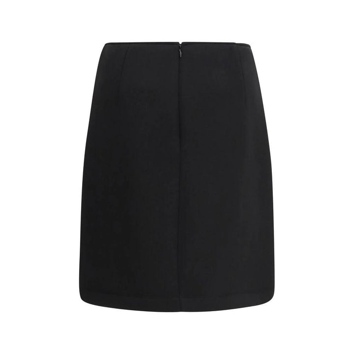 Max Mara Black Polyester Mini Skirt