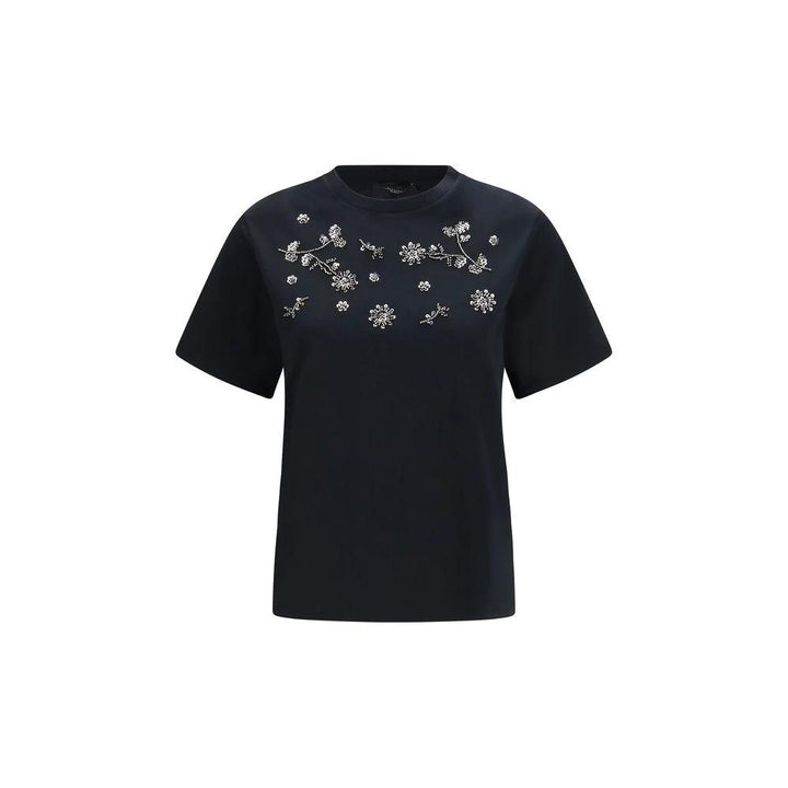 Max Mara Black Cotton T-Shirt