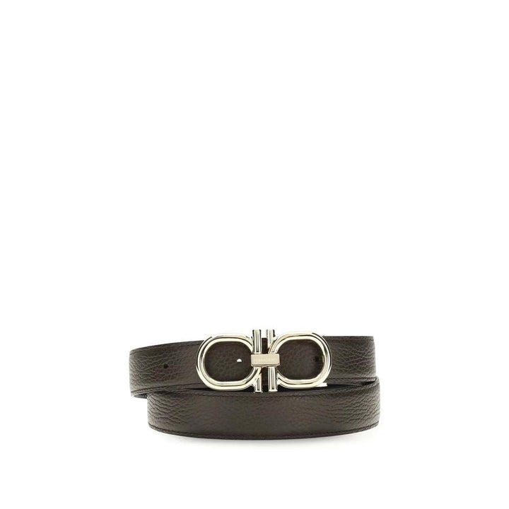 Ferragamo Brown Calf Leather Bos Taurus Regular Belt
