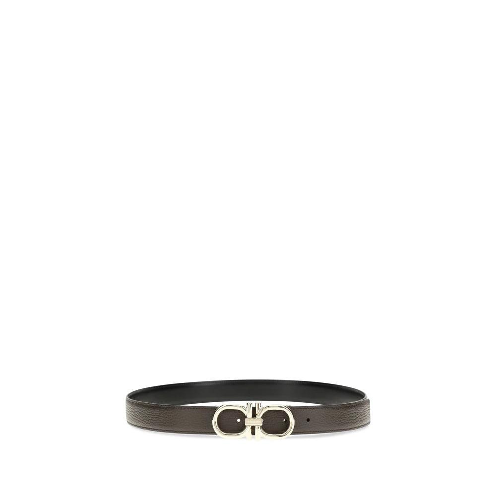 Ferragamo Brown Calf Leather Bos Taurus Regular Belt