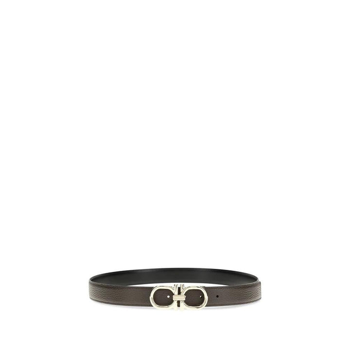 Ferragamo Brown Calf Leather Bos Taurus Regular Belt