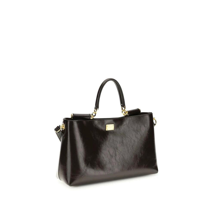 Dolce &amp; Gabbana Brown Calf Leather Bos Taurus Shoulder Bag