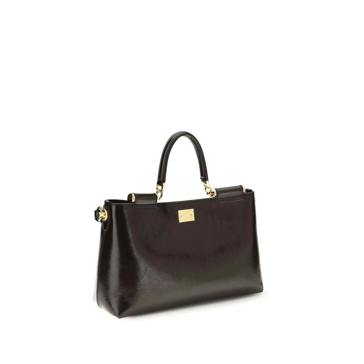 Dolce &amp; Gabbana Brown Calf Leather Bos Taurus Shoulder Bag