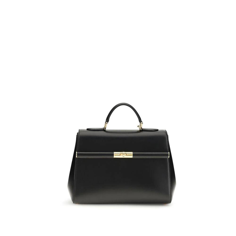 Dolce &amp; Gabbana Black Calf Leather Bos Taurus Shoulder Bag