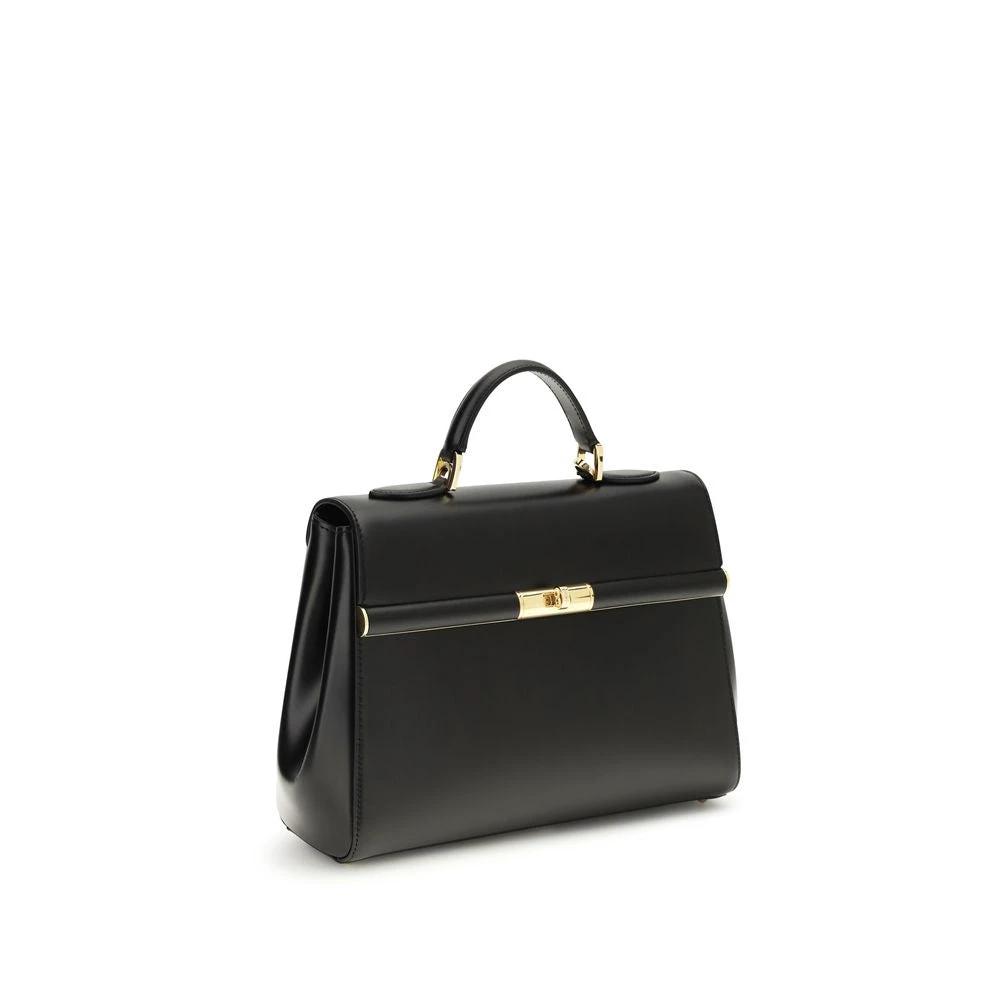 Dolce &amp; Gabbana Black Calf Leather Bos Taurus Shoulder Bag
